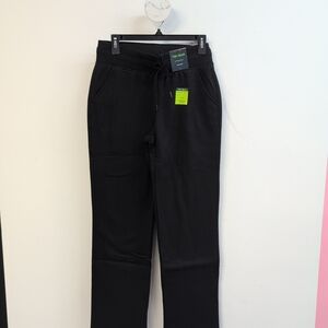 Tek Gear Ultrasoft Fleece Mid Rise Straight Women's Pants Small Mineral Black